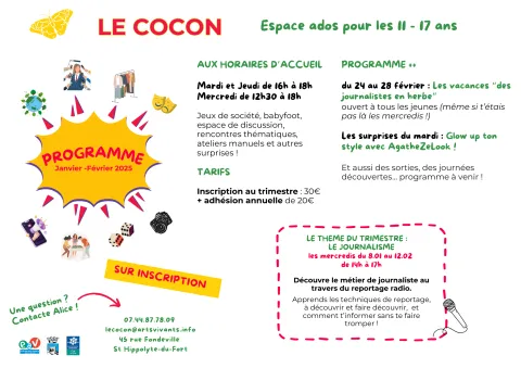 Programme du Cocon